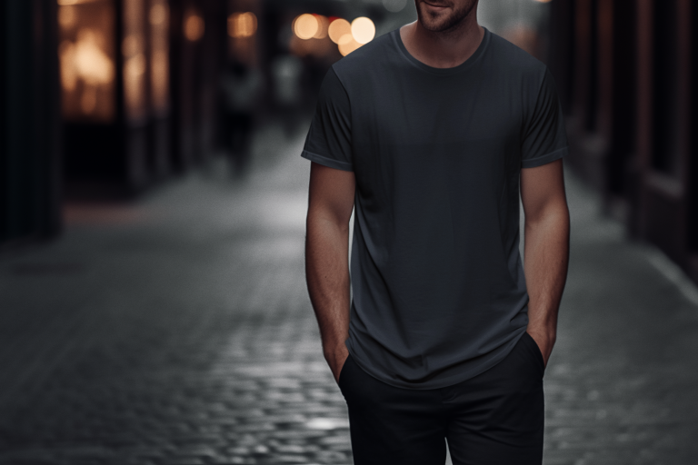 Black Solid T-shirt