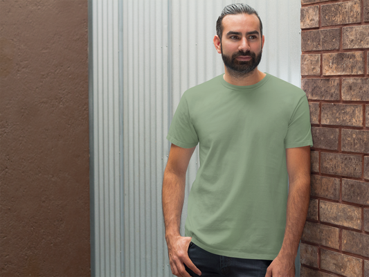 Sage Green Solid T-shirt