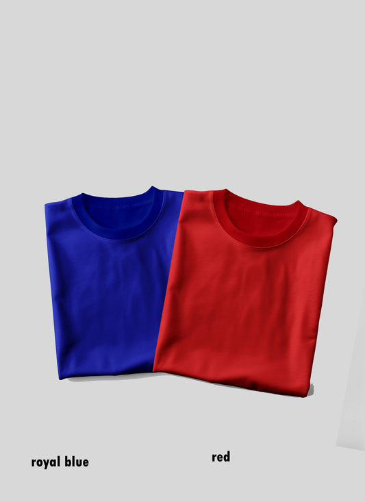 Solid T-Shirt Combo (Pack of 3)