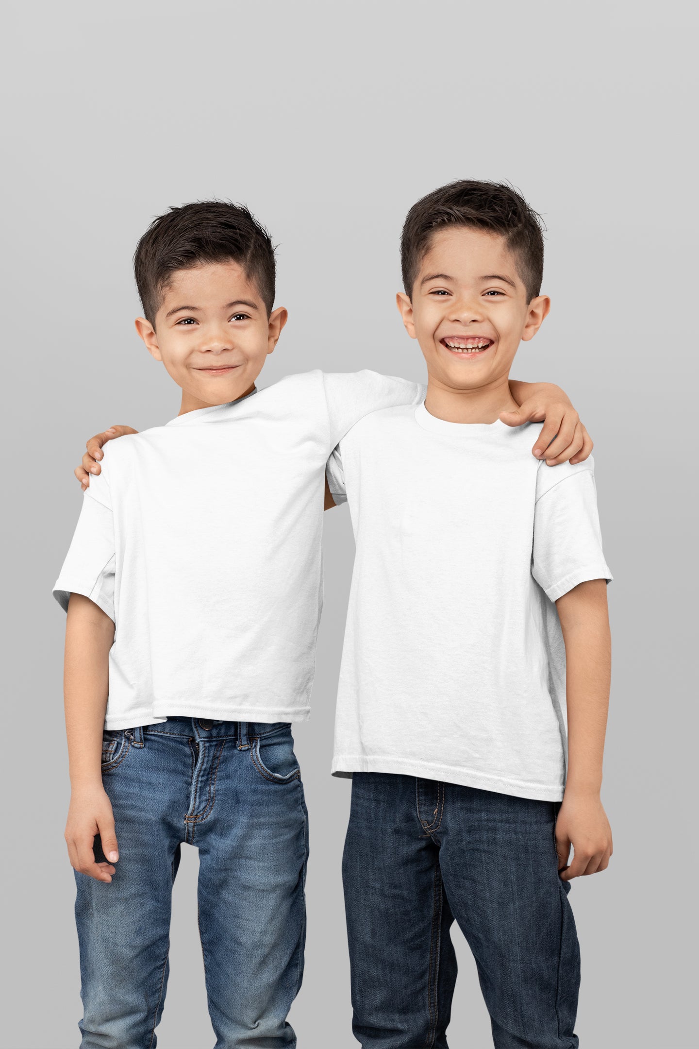 White Solid Kids Tee