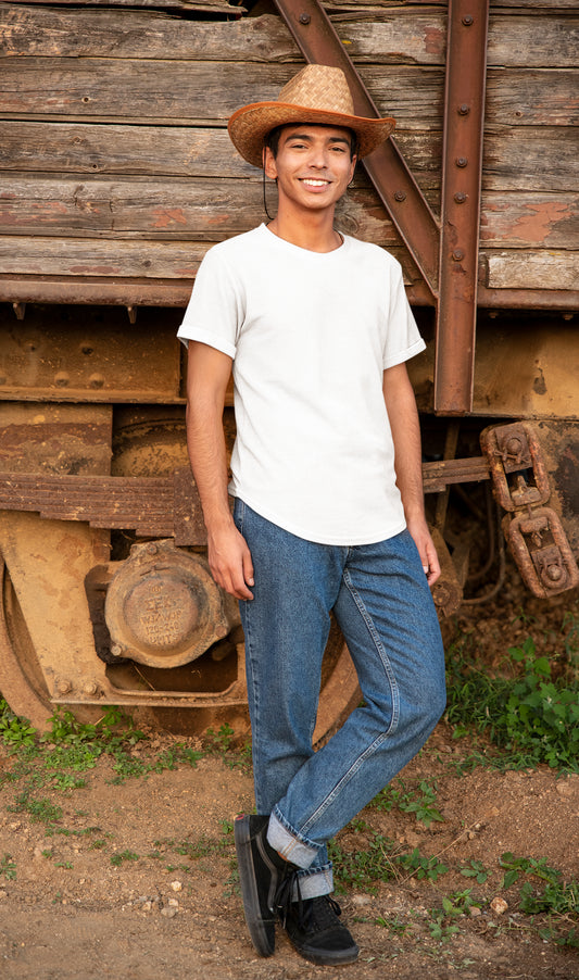 White Solid T-shirt