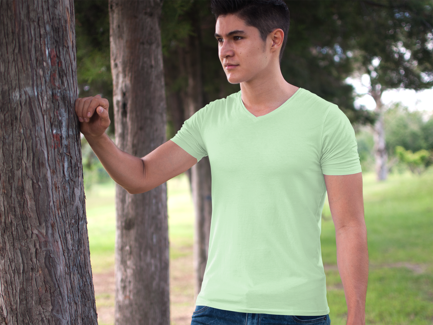 Mint Green Solid T-shirt