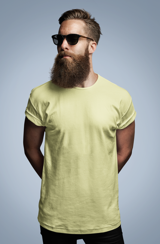 Lime Yellow Solid T-shirt